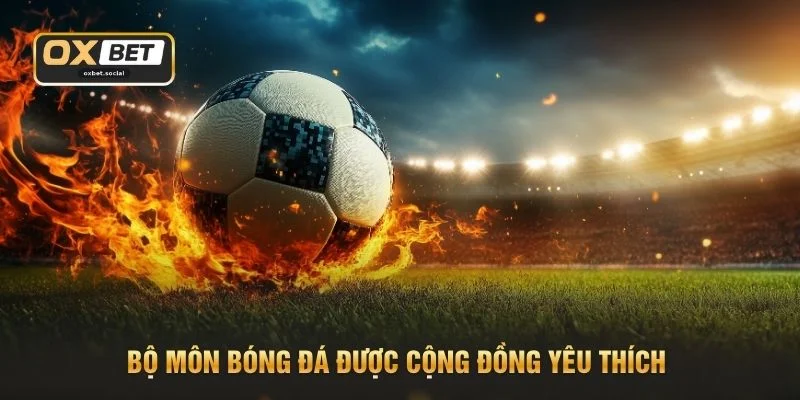 Bộ môn bóng đá được cộng đồng yêu thích