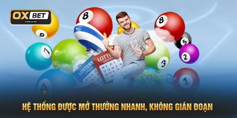 Hệ thống được mở thưởng nhanh, không gián đoạn