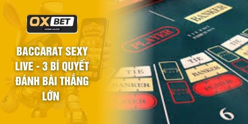 Baccarat Sexy Live - 3 Bí Quyết Đánh Bài Thắng Lớn