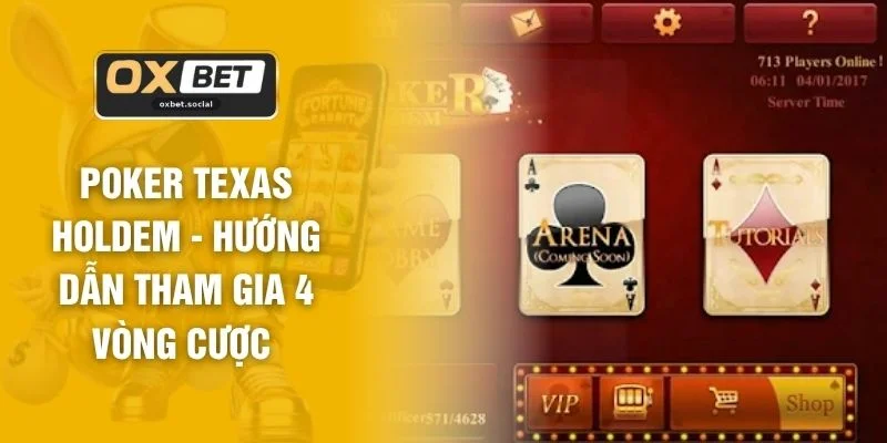 Poker Texas Holdem - Hướng Dẫn Tham Gia 4 Vòng Cược